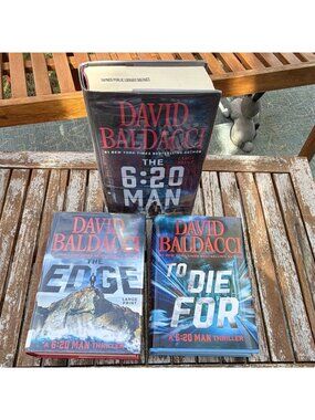 David Baldacci The 6:20 Man: A Thriller Series 3 Book Set Large Print Ex Library